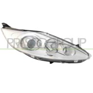 Proiettore Destro H1+h7 Elettrico Cromato Per Ford Fiesta Mk Vi Dal 2008 Al 2012