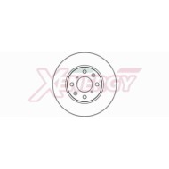 Coppia Dischi Freno X602124 AP XENERGY per OPEL SUZUKI