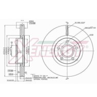 Coppia Dischi Freno X602536 AP XENERGY per FORD VOLVO