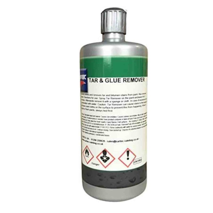 tar.jpg Cartec Tar & Glue Remover Rimuovi Colla Catrame E Resina Dalla Carrozzeria Auto (1 Litro)
