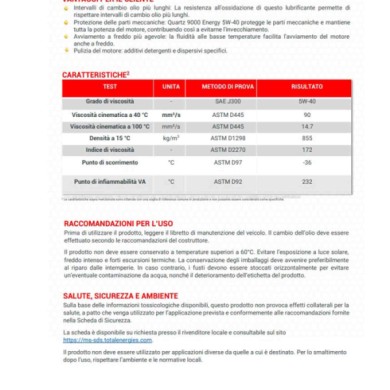TOTAL-QUARTZ-9000_7-PEZZI.jpg Total Quartz 9000 Energy 5w-40 Olio Motore Benzina Gpl E Diesel Fap Dpf Confezione 7 Litri