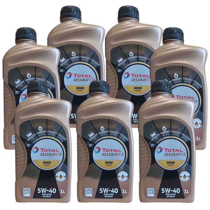 TOTAL QUARTZ_SCHEDA1.jpg Total Quartz 9000 Energy 5w-40 Olio Motore Benzina Gpl E Diesel Fap Dpf Confezione 7 Litri