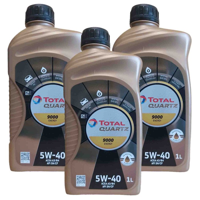 TOTAL-QUARTZ-9000_3.jpg Total Quartz 9000 Energy 5w-40 Olio Motore Benzina Gpl E Diesel Fap Dpf 3 Litri