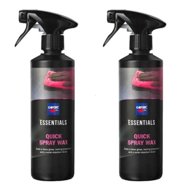 QUICK_2.jpg Cartec Kit 2 Pezzi Cera Liquida Per Auto Metallizzate, Opache, Perlate E Pastello Essentials Quick Spray Wax - 500ml