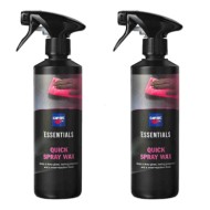 Cartec Kit 2 Pezzi Cera Liquida Per Auto Metallizzate, Opache, Perlate E Pastello Essentials Quick Spray Wax - 500ml