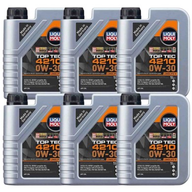 LIQUI-MOLY-21604-OLIO-MOTORE-0W30-1-LITRO.jpg Liqui Moly 21604 Olio Motore 0w30 Acea C3. Top Tec 4210 Con Specifiche Longlife Ii