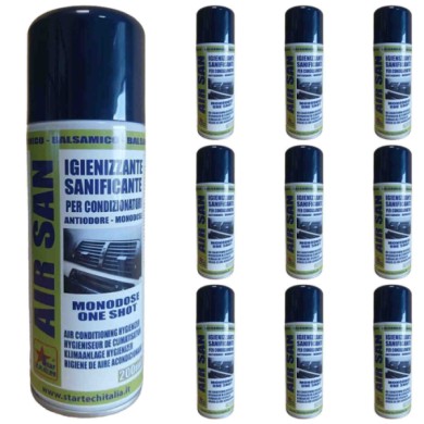 AIRSAN5.jpg Spray Igienizzante Sprai Igiene Sanificante Antiodore Startech Aria Sana 200ml Kit 10 Pezzi