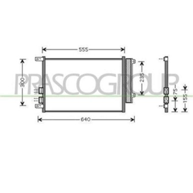 AA080C003_1.JPG Condensatore Per Alfa Romeo 156 Dal 1997 Al 2003