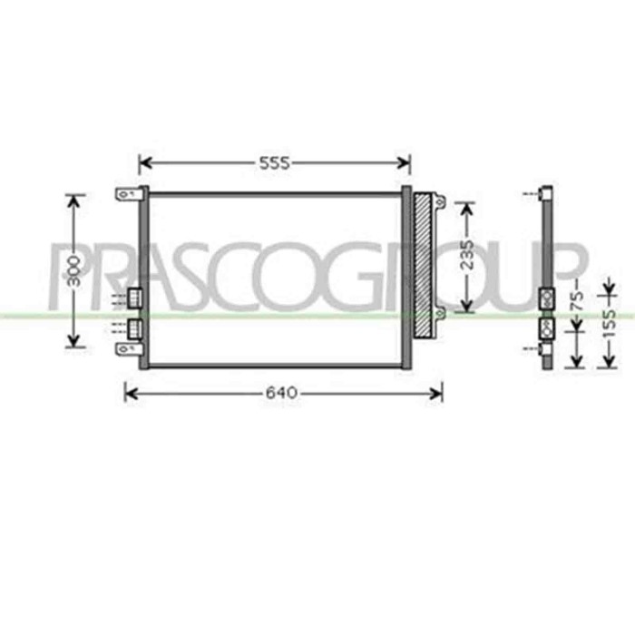 AA080C003_1.JPG Condensatore Per Alfa Romeo 156 Dal 1997 Al 2003
