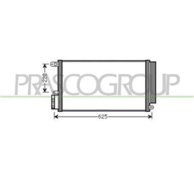 AA210C001_1.JPG Condensatore Per Alfa Romeo Mito Dal 2008 Al 2016