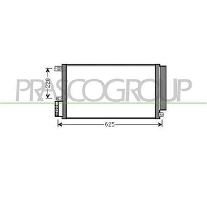 AA210C001_1.JPG Condensatore Per Alfa Romeo Mito Dal 2008 Al 2016