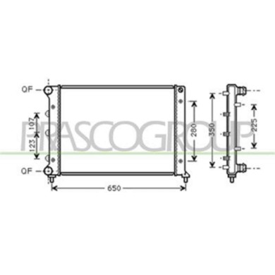 AA340R001_1.JPG Radiatore Per Alfa Romeo 147 Dal 2000 Al 2004