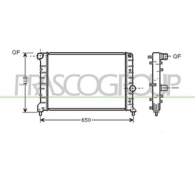 AA340R002_1.JPG Radiatore Per Alfa Romeo 147 Dal 2000 Al 2004