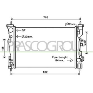 AA344R002_1.JPG Radiatore Per Alfa Romeo Giulietta Dal 2010 Al 2016