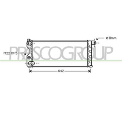 AB017R001_1.JPG Radiatore Per Autobianchi Y10 Dal 1985 Al 1989