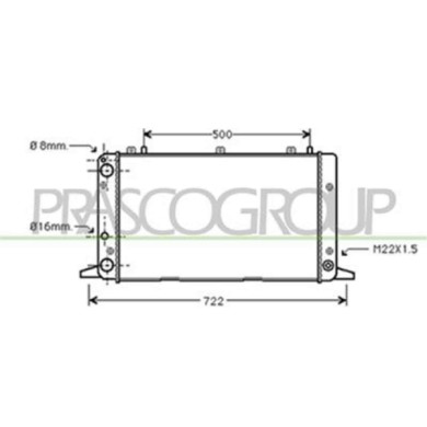 AD013R015_1.JPG Radiatore Per Audi 80 Dal 1986 Al 1991