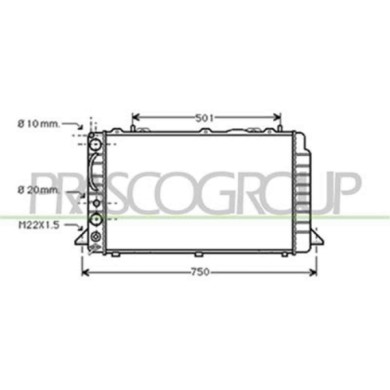 AD015R016_1.JPG Radiatore Per Audi 80 Dal 1991 Al 1994
