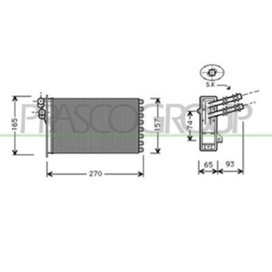 AD016H004_1.JPG Riscaldatore Per Audi A3 3/5 Porte (8v1/8va) Dal 1996 Al 2003
