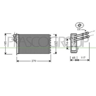 AD016H005_1.JPG Riscaldatore Per Audi A3 3/5 Porte (8v1/8va) Dal 1996 Al 2003
