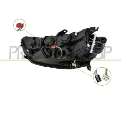 LIBRETTO_RICHIESTA_TARGA.JPG Proiettore Destro D3S+H7 Elettrico Con Motore Con Luce Diurna Led AUDI A6 (4G2) Dal 12/2011 Al 08/2