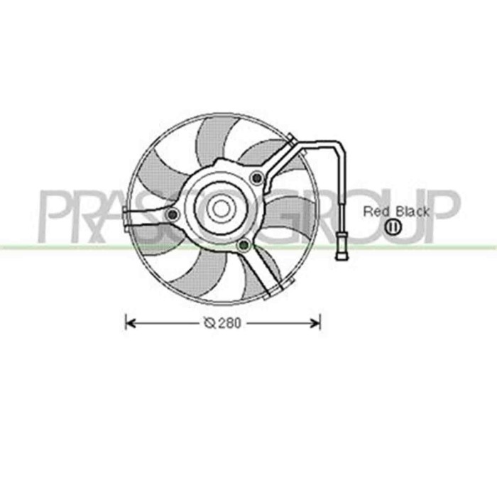 AD017F001_1.JPG Ventola Per Audi A4 (b5) Dal 1994 Al 1999