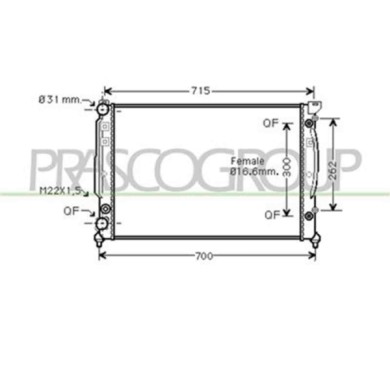 AD017R003_1.JPG Radiatore Per Audi A4 (b5) Dal 1994 Al 1999