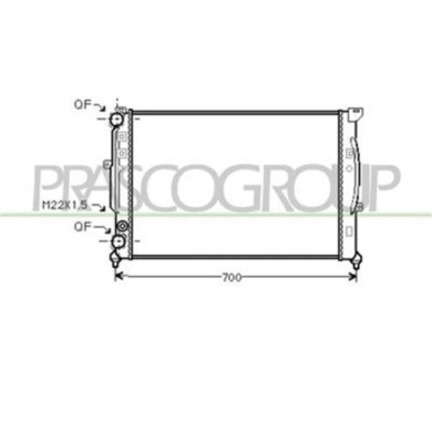 AD017R011_1.JPG Radiatore Per Audi A4 (b5) Dal 1994 Al 1999
