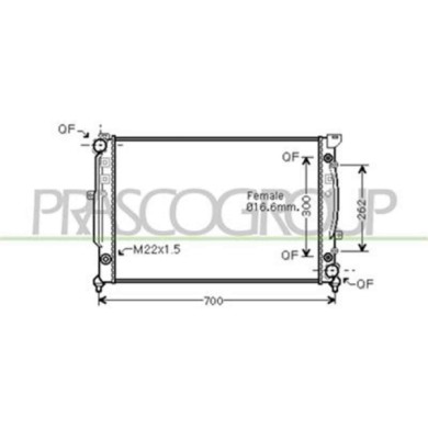 AD017R017_1.JPG Radiatore Per Audi A4 (b5) Dal 1994 Al 1999