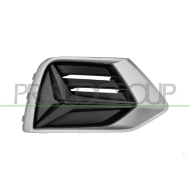 DX_SCRITTA_LOGO.jpg Griglia Destra Paraurti Anteriore Nera Goffrata Con Cornice Argent0 AUDI Q3 (F3B) Dal 08/2018 in poi 83A8076