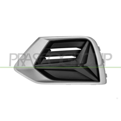 SX_SCRITTA_LOGO.jpg Griglia Sinistra Paraurti Anteriore Nera Goffrata Con Cornice Argent0 AUDI Q3 (F3B) Dal 08/2018 in poi 83A80