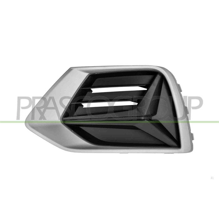 SX_SCRITTA_LOGO.jpg Griglia Sinistra Paraurti Anteriore Nera Goffrata Con Cornice Argent0 AUDI Q3 (F3B) Dal 08/2018 in poi 83A80
