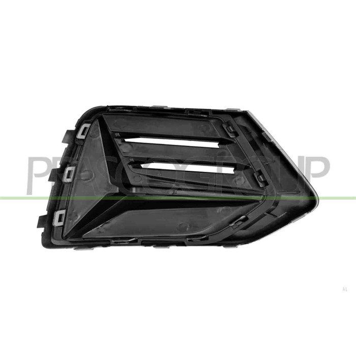 LIBRETTO_RICHIESTA_TARGA.JPG Griglia Sinistra Paraurti Anteriore Nera Goffrata Con Cornice Argent0 AUDI Q3 (F3B) Dal 08/2018 in 