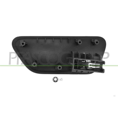 LIBRETTO_RICHIESTA_TARGA.JPG Maniglia Anteriore Sinistra Interna Con Leva Argento Compatibile Per BMW 3 SERIES F30/F31 Dal 09/20