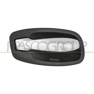 DX_SCRITTA_LOGO.jpg Maniglia Anteriore Destra Interna Con Leva Argento Compatibile Per BMW 5 SERIES E60N/E61N Dal 04/2007 Al 03/