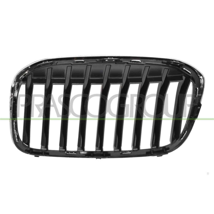 LIBRETTO_RICHIESTA_TARGA.JPG Griglia Radiatore Destra Nera Con Cornice Cromata BMW 2 SERIES F45 / F46- ACTIVE/GRAN TOURER LCI Da