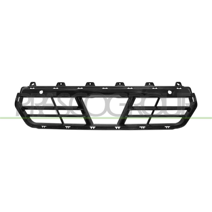 NEUTRO.jpg Griglia Paraurti Anteriore Centrale Nera Fori Pdc+Supporti Foro Cruise Control BMW 2 SERIES G42 COUPE' M SPORT 09/202