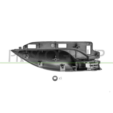 LIBRETTO_RICHIESTA_TARGA.JPG Maniglia Anteriore/Posteriore Sinistra Interna Con Leva Argento Mostrina Nera BMW X1 E84 Dal 07/200