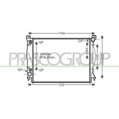 AD020R012_2.JPG Radiatore Per Audi A4 (b6) Dal 2000 Al 2004