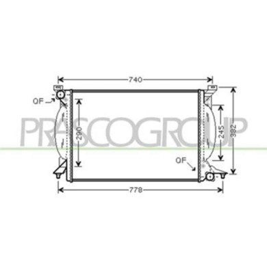 AD020R020_1.JPG Radiatore Per Audi A4 (b6) Dal 2000 Al 2004