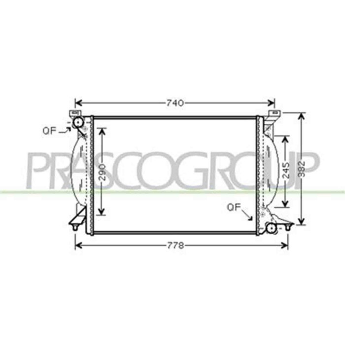 AD020R020_1.JPG Radiatore Per Audi A4 (b6) Dal 2000 Al 2004