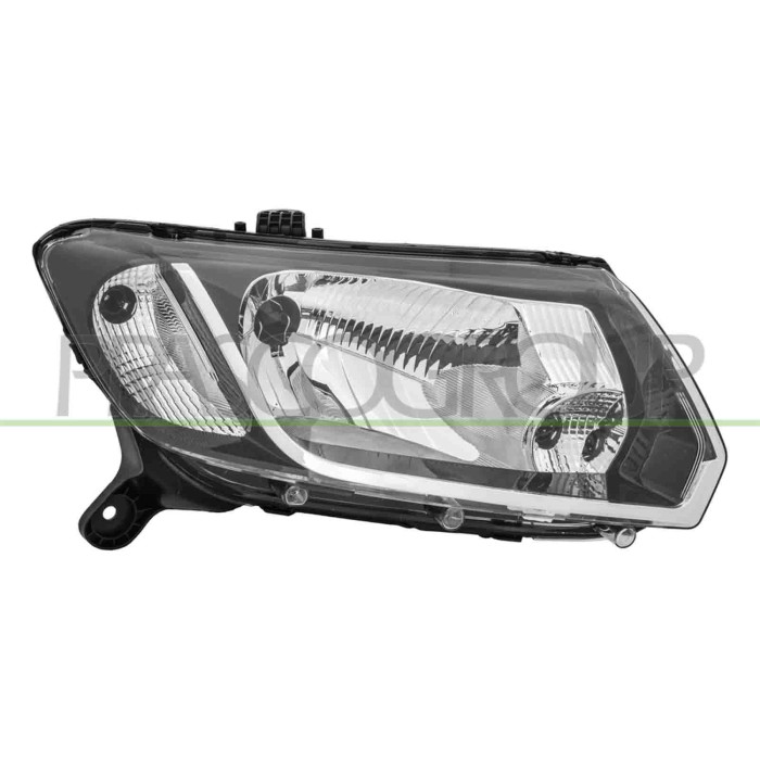 DX_SCRITTA_LOGO.jpg Proiettore Destro H4 Manuale Compatibile Per DACIA SANDERO Dal 01/2013 Al 11/2016 Codice Originale 260105344