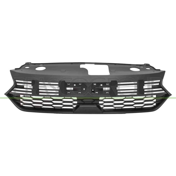 NEUTRO.jpg Griglia Radiatore Nera Goffrata Con Inserti Bianchi Compatibile Per DACIA SANDERO Dal 06/2020 in poi Codice Originale
