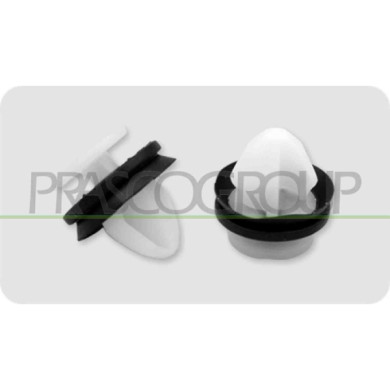 NEUTRO.jpg Clips Fissaggio Pannelli (5 Pezzi) Compatibile Per CITROEN C3 Dal 09/2009 Al 05/2013 Codice Originale 9341PF