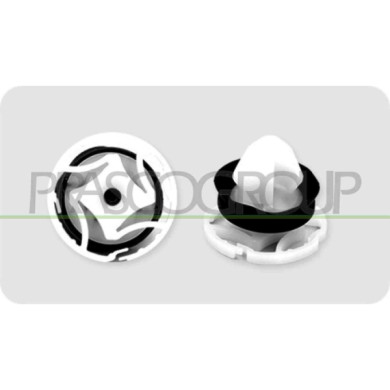 NEUTRO.jpg Clips Fissaggio Pannelli (3 Pezzi) Compatibile Per DACIA SANDERO Dal 01/2013 Al 11/2016 Codice Originale 9345ZN