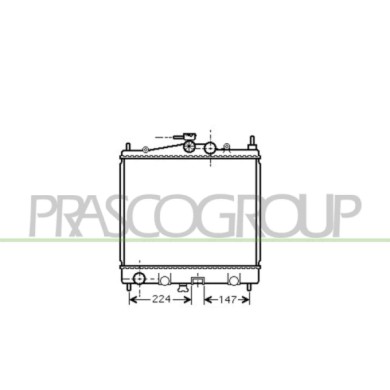 NEUTRO.jpg Radiatore Compatibile Per NISSAN MICRA K12 Dal 01/2003 Al 08/2005 Codice Originale 21410AX200