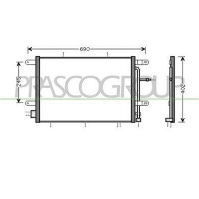 AD022C002_1.JPG Condensatore Per Audi A4 (b7) Dal 2004 Al 2007