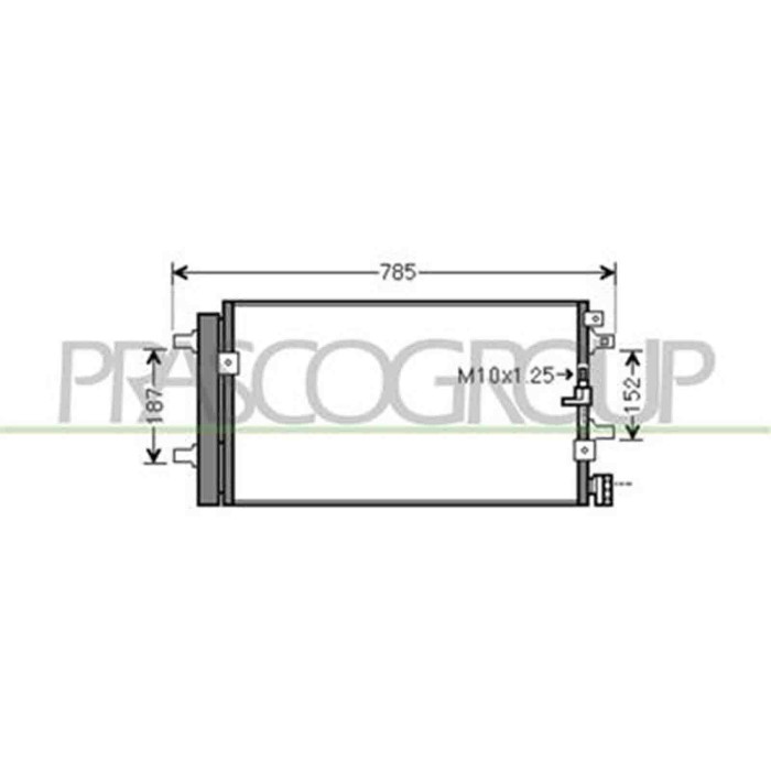 AD022C004_1.JPG Condensatore Per Audi A4 (b7) Dal 2004 Al 2007