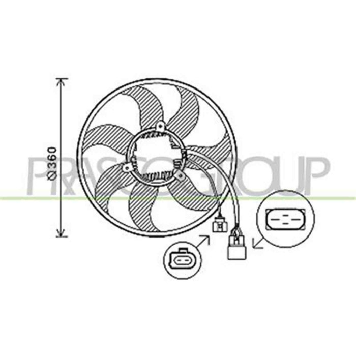 AD022F003_1.JPG Ventola Per Audi A4 (b7) Dal 2004 Al 2007