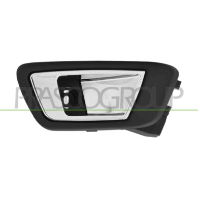 DX_SCRITTA_LOGO.jpg Maniglia Posteriore Destra Interna Con Leva Cromata Compatibile Per FORD FIESTA MK VI Dal 12/2008 Al 12/2012