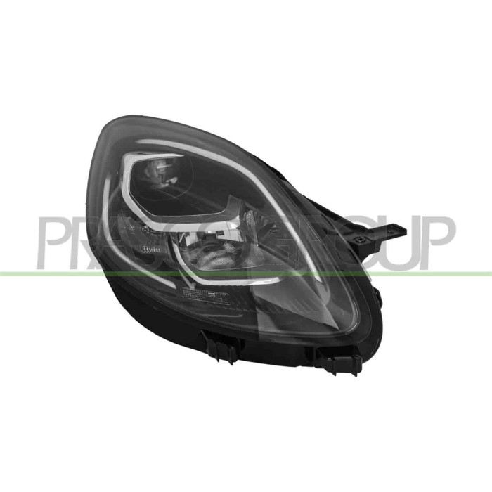 LIBRETTO_RICHIESTA_TARGA.JPG Proiettore Destro H1 Led Elettrico Motore Luce Diurna Led Cromato Nero Versione Valeo Mod. Titanium